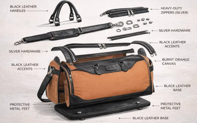 Custom Travel Bag Manufacturing by Material Selection-bagsrain.webp