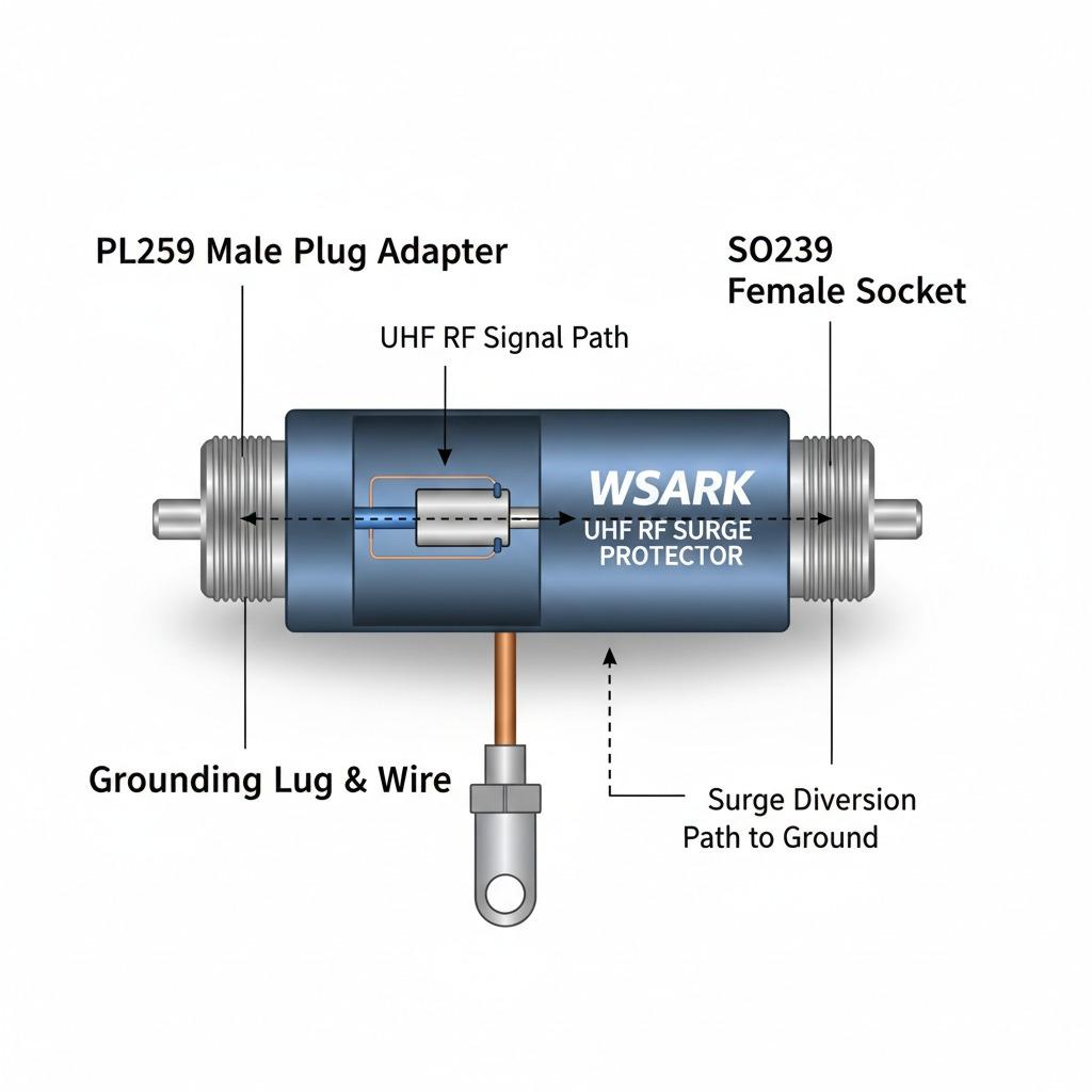 واقي من زيادة التيار الكهربائي UHF RF من WSARK