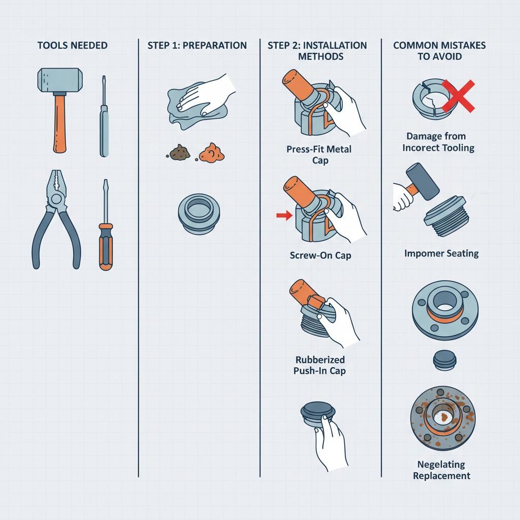 Защитные колпачки ступиц прицепов