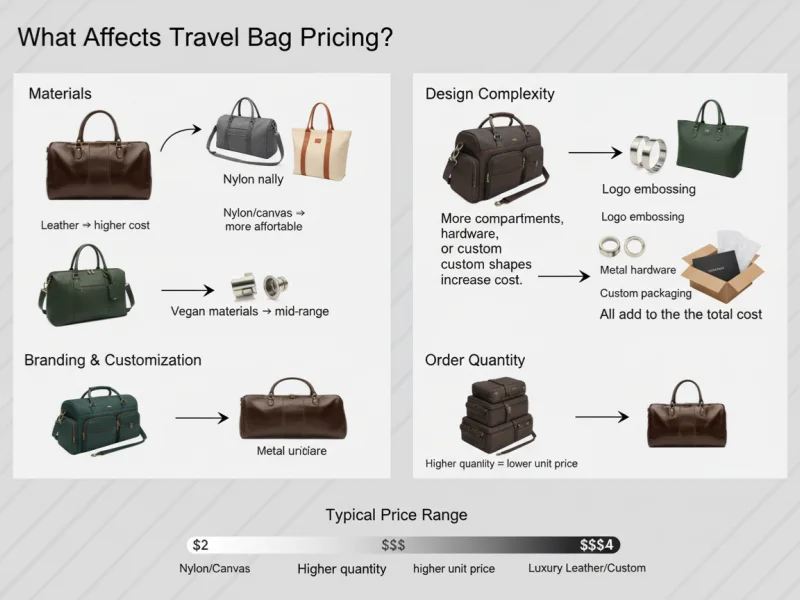 What Affects Travel Bag Pricing-bagsrain.webp