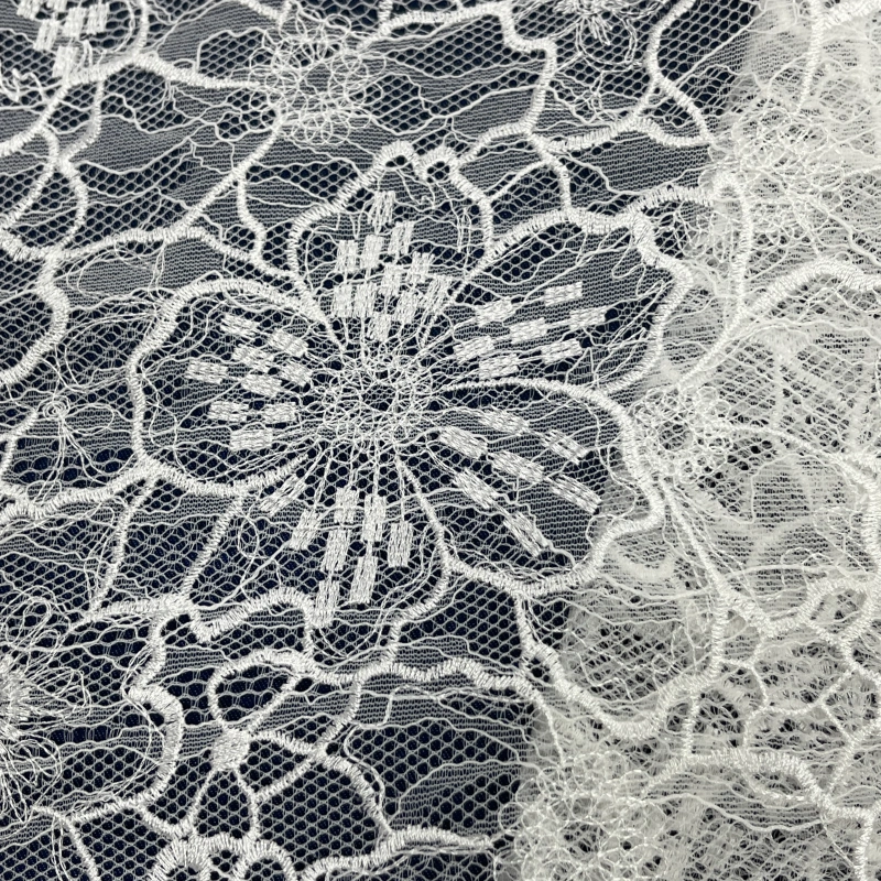 EB2790 large floral laser embroidery lace