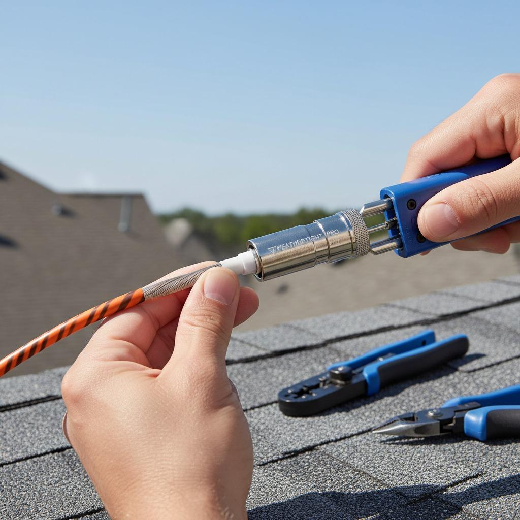 High Quality Waterproof F-Type RF Connector Nickel Plated Factory Price for RG6/rg11 F Male-Premium Outdoor Performance