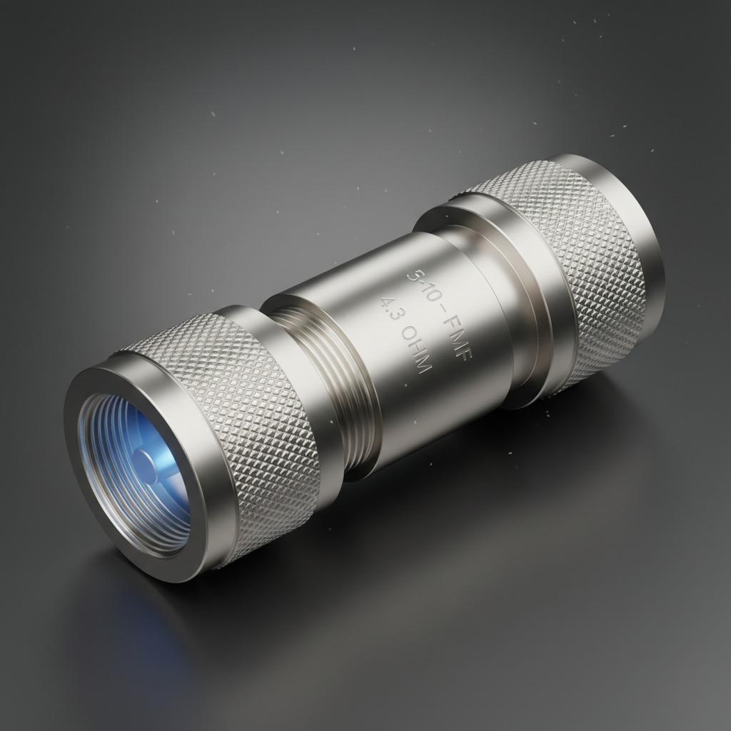 4.3-10 Female-Male-Female Adapter 50 Ohm Low Loss RF Connector for Coaxial Cables