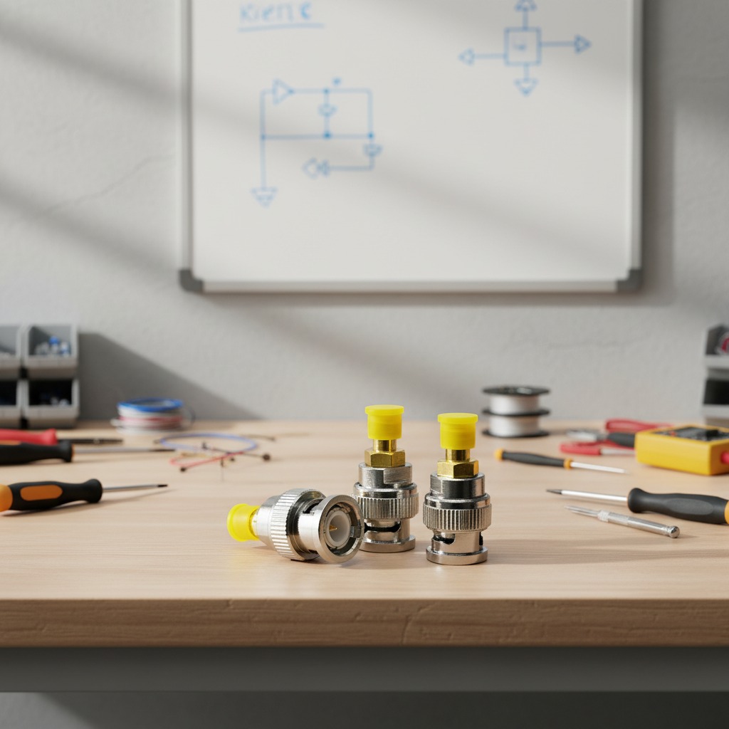 SMA-Buchse auf BNC-Stecker HF-Koaxialadapteranschluss für Router-Antennenradio