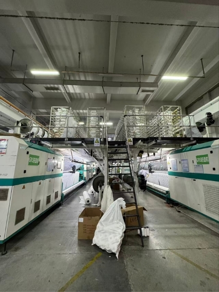 lace fabric production machine line