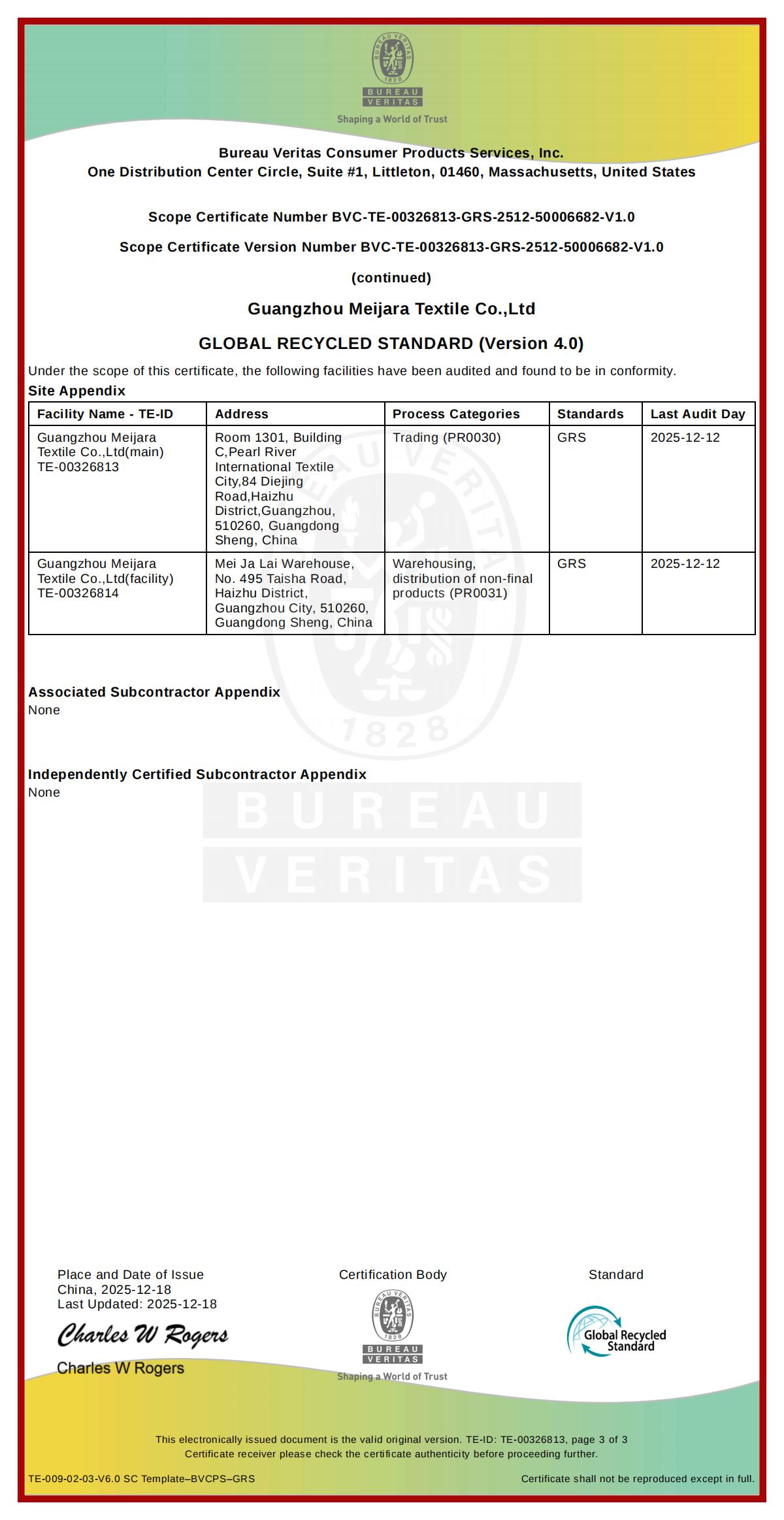GRS recycled fabric composition lace supplier