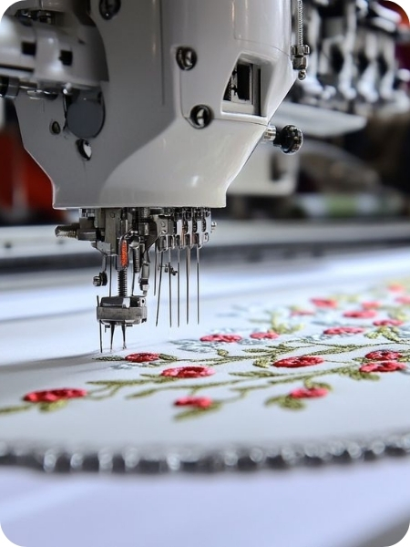 Lace sampling and prototype embroidery process