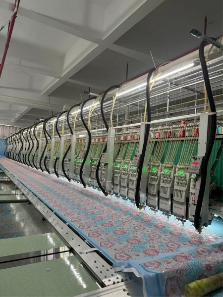 multi head embroidery machine lace