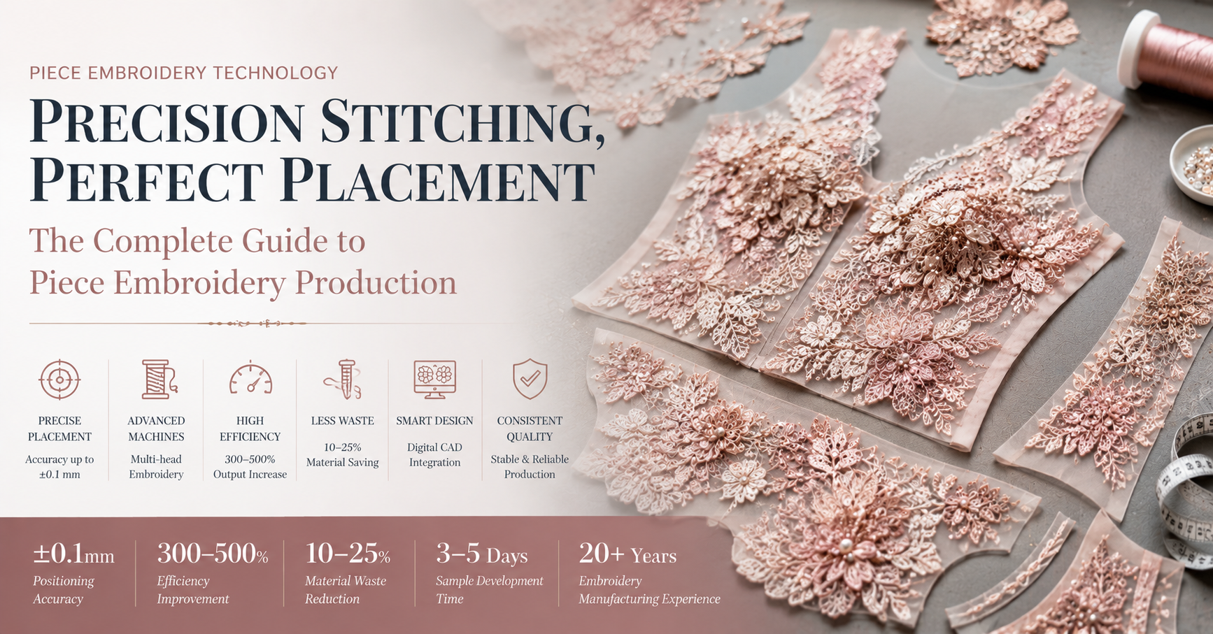 Piece Embroidery in Modern Fashion Manufacturing: Precision, Efficiency, and Advanced Production Technology