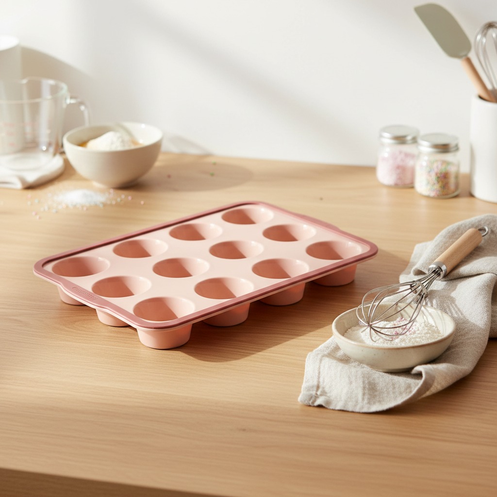 silicone ovenware mold with steel ring