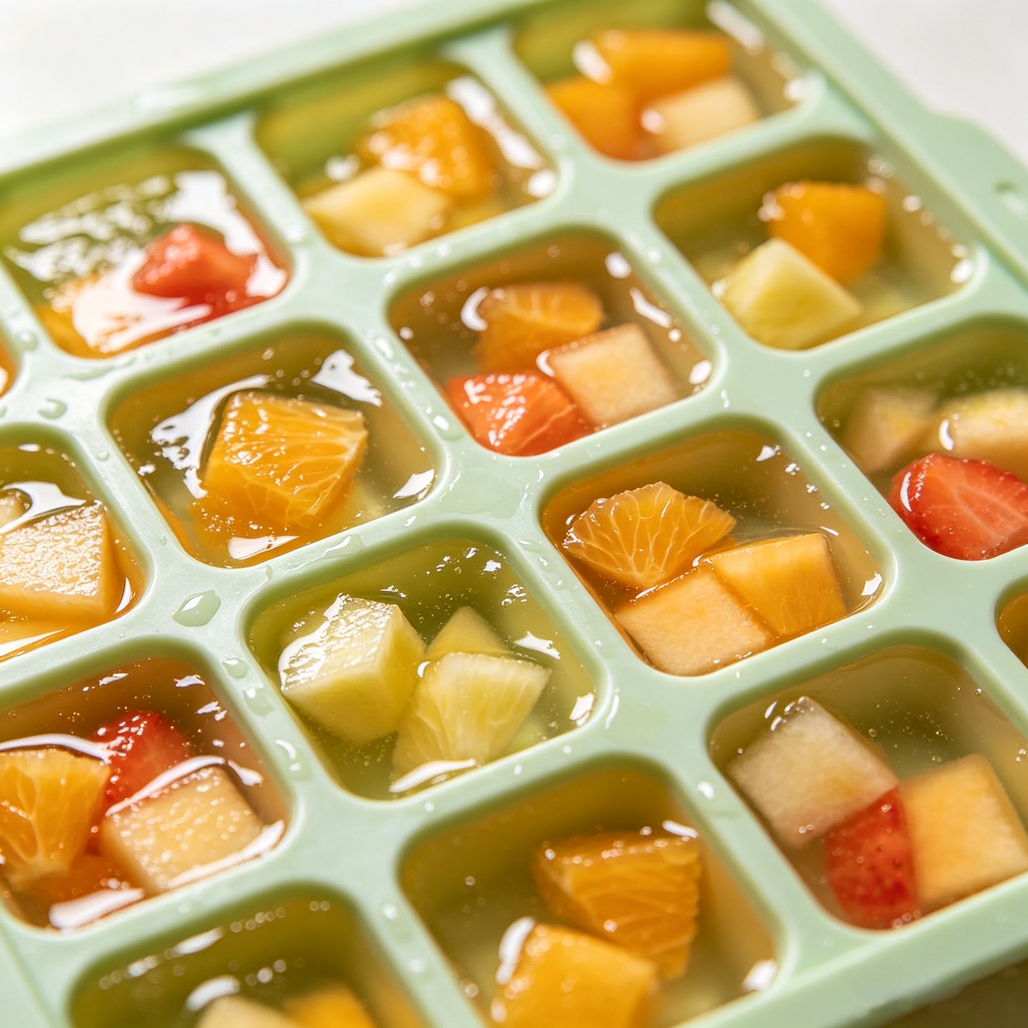 The process of making fruit jelly