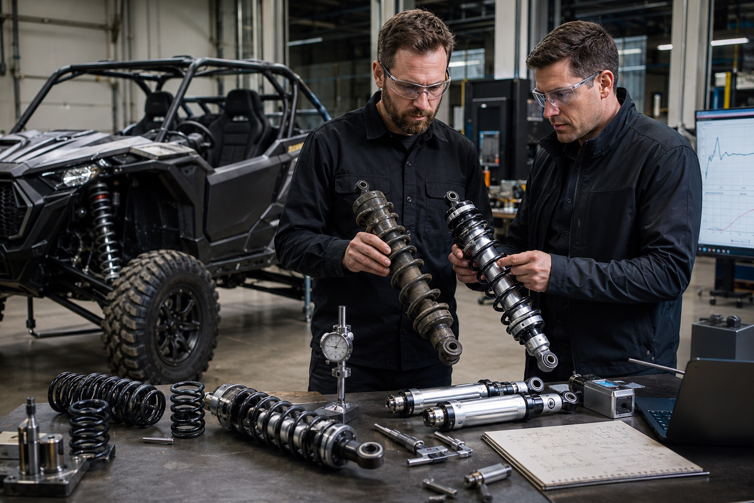 sample-based UTV shock absorber development