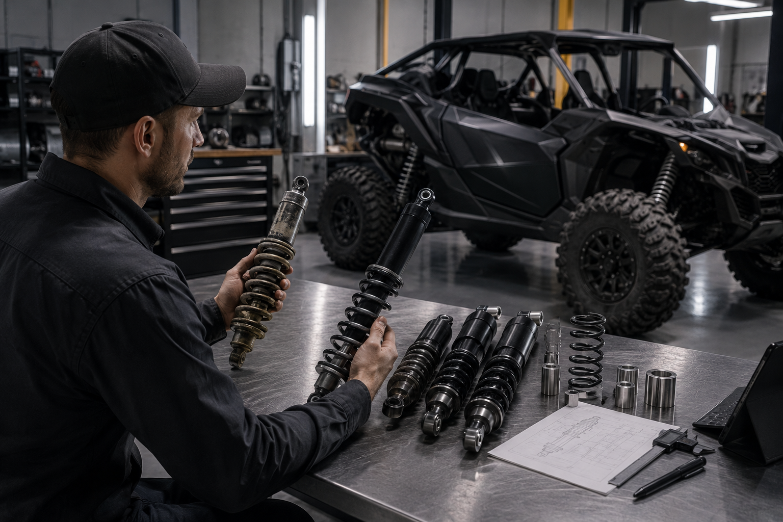 sample-based UTV shock absorber development