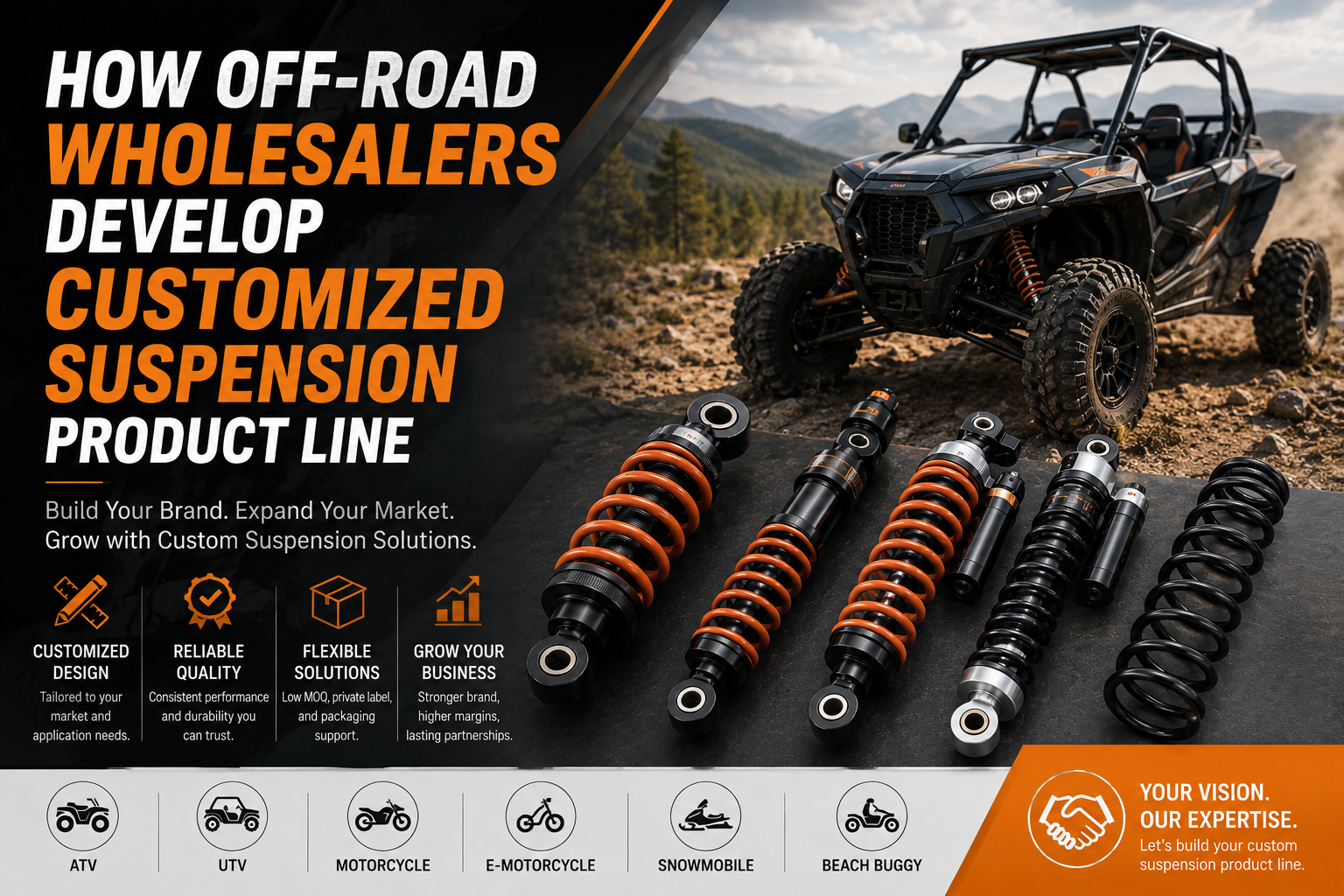 How Off-Road Wholesalers Develop Customized Suspension Product Line