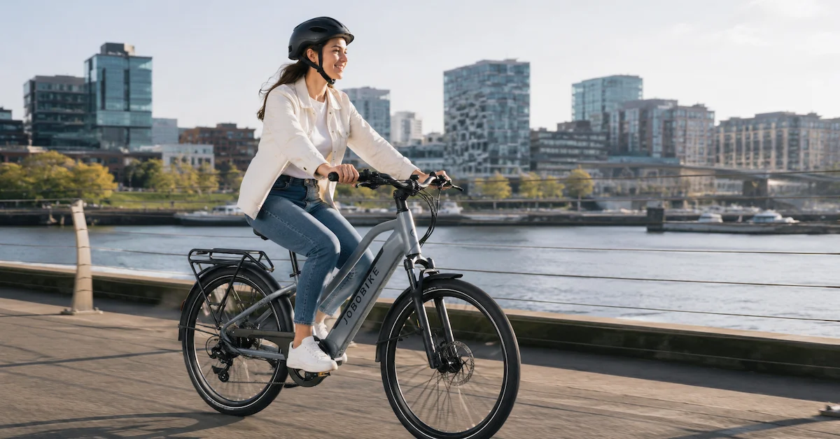 JOBOBIKE city e-bike waterfront ride