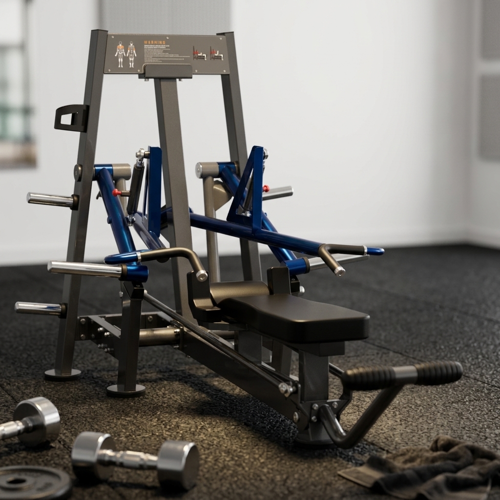 Super Horizontal Bench Press Machine – Heavy Duty Incline/Flat Chest Press Equipment for Home & Commercial Gym