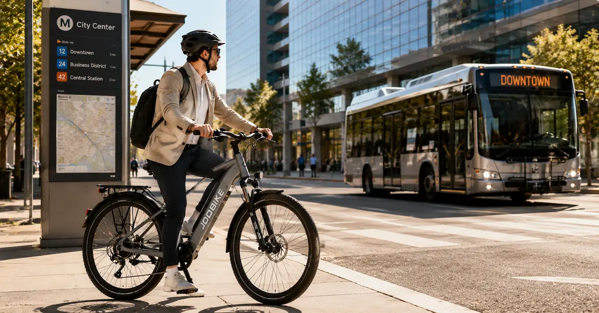 JOBOBIKE urban transit e-bike ride