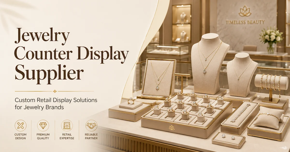 Jewelry counter display supplier