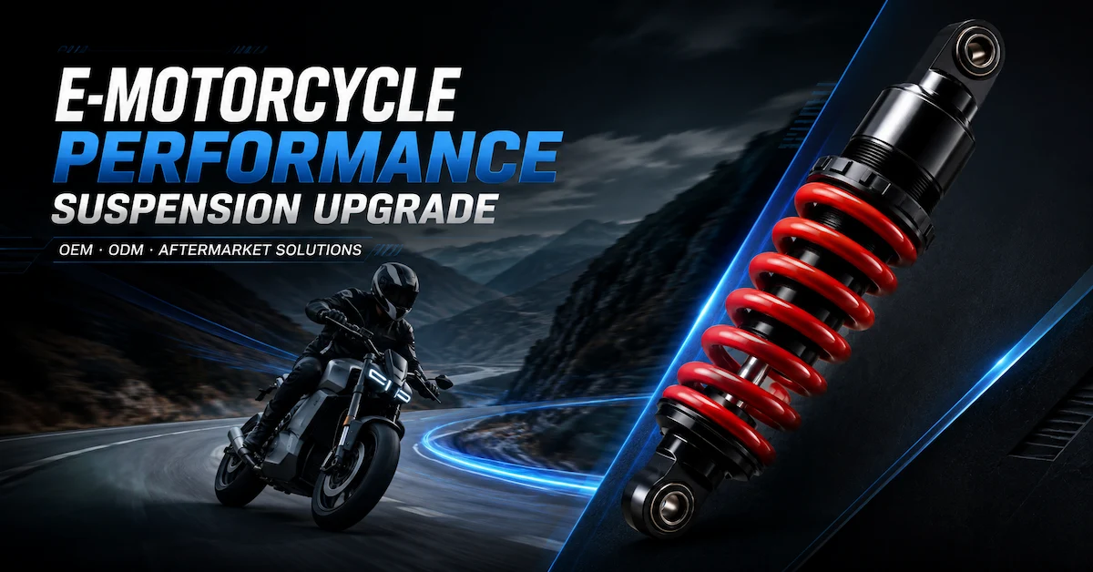 E-motorcycle performance suspension upgrade
