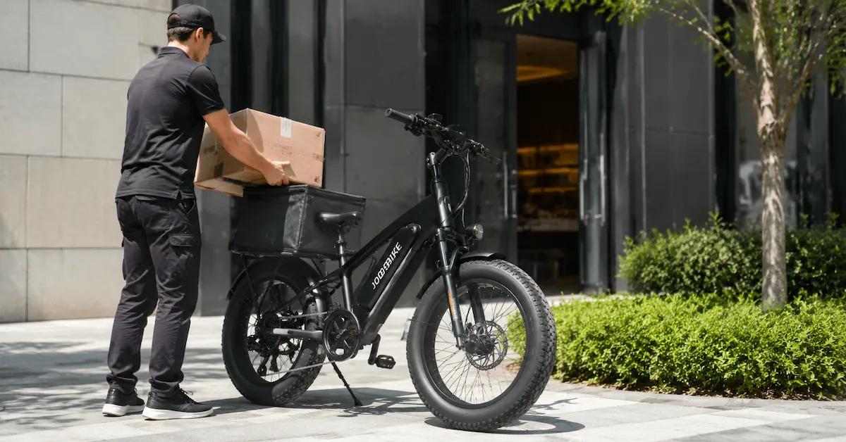 JOBOBIKE delivery e-bike cargo scene