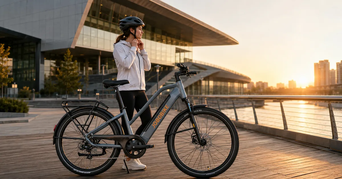 JOBOBIKE waterfront city e-bike ride