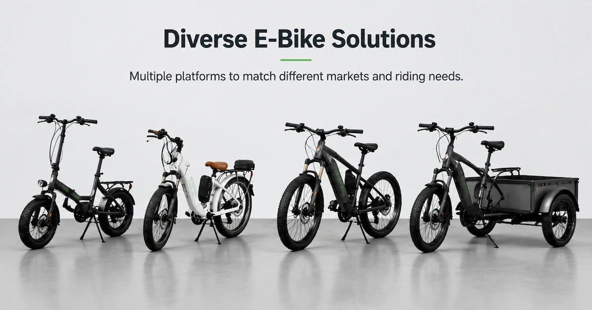 JOBOBIKE electric bike product range