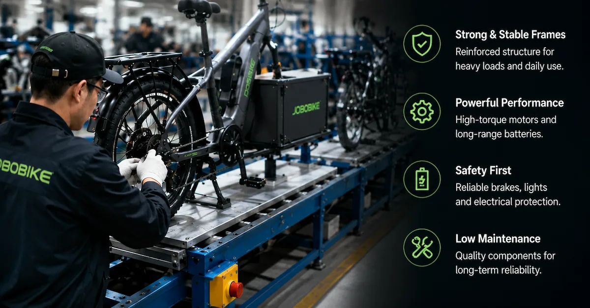 Cargo e-bike frame welding quality
