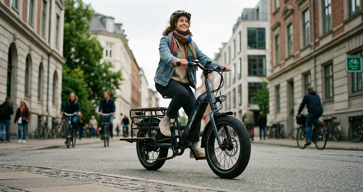 Eco-friendly commuter e-bike for daily city travel