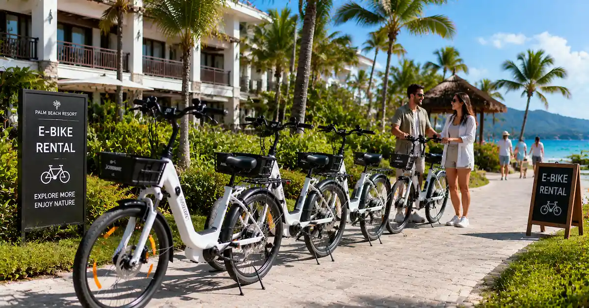 JOBOBIKE hotel e-bike rental fleet
