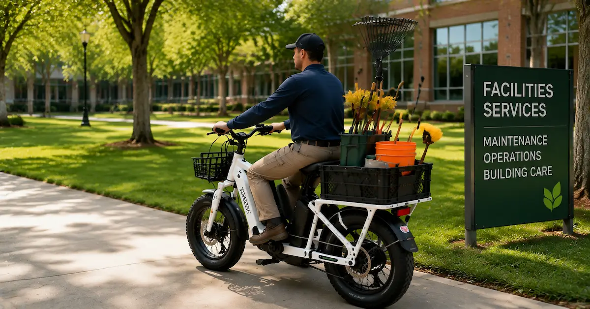 utility e-bikes for campus operations
