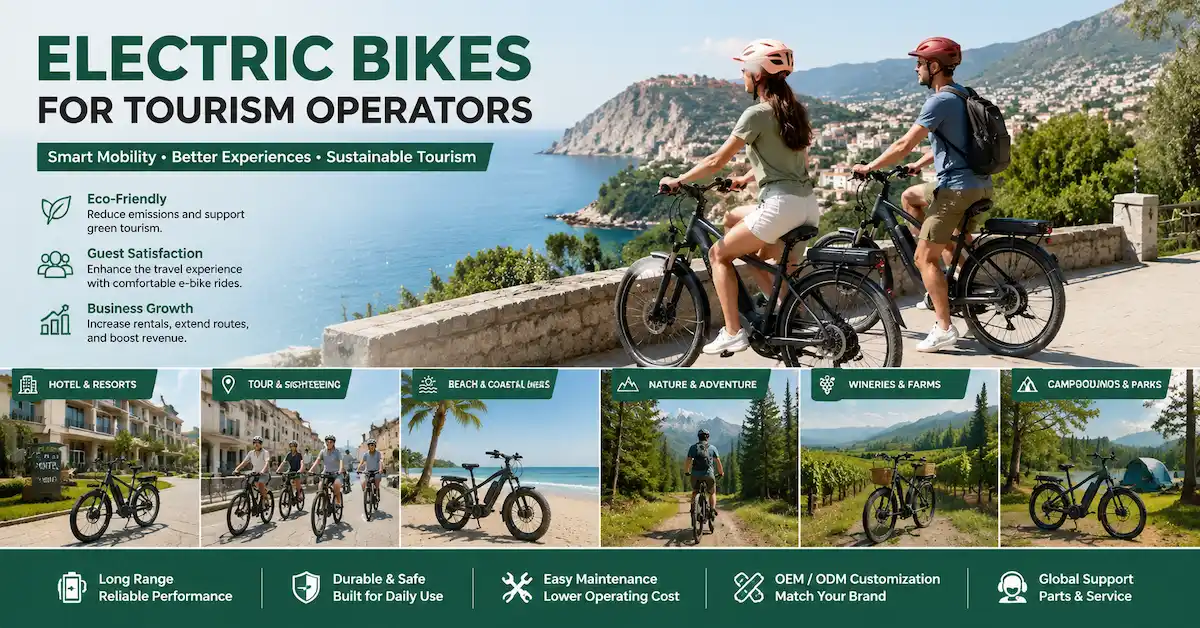 Electric Bikes for Tourism Operators: How to Build a Reliable Fleet for Hotels, Resorts, and Tour Companies Electric Bikes for Tourism Operators: How to Build a Reliable Fleet for Hotels, Resorts, and Tour Companies