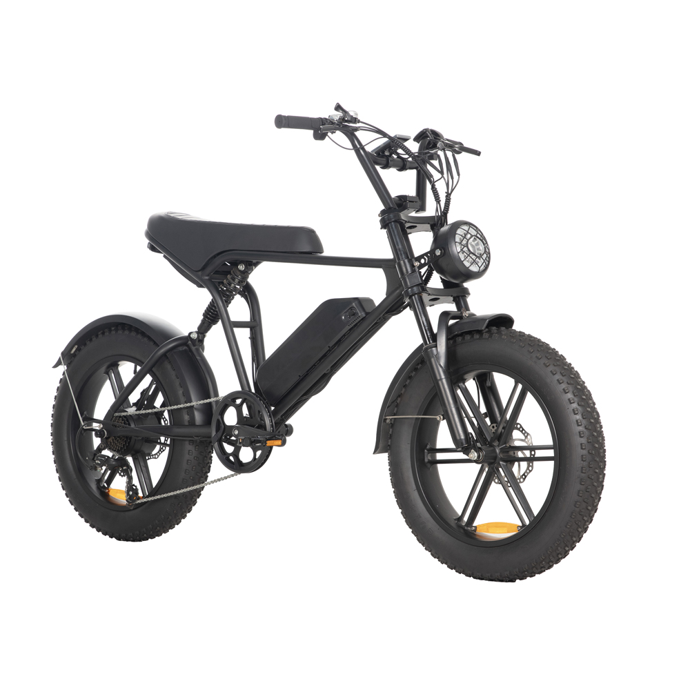 Bicicleta eléctrica de acero con neumáticos anchos Bicicleta eléctrica de acero con neumáticos anchos