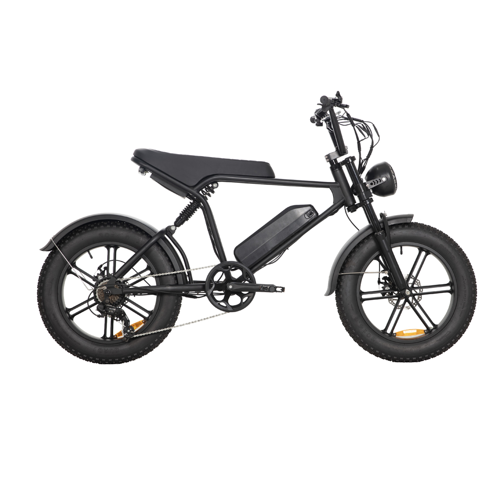 Bicicleta eléctrica de acero con neumáticos anchos Bicicleta eléctrica de acero con neumáticos anchos