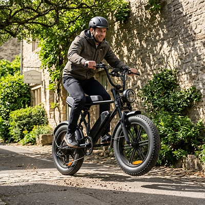 Bicicleta eléctrica de acero con neumáticos anchos Bicicleta eléctrica de acero con neumáticos anchos