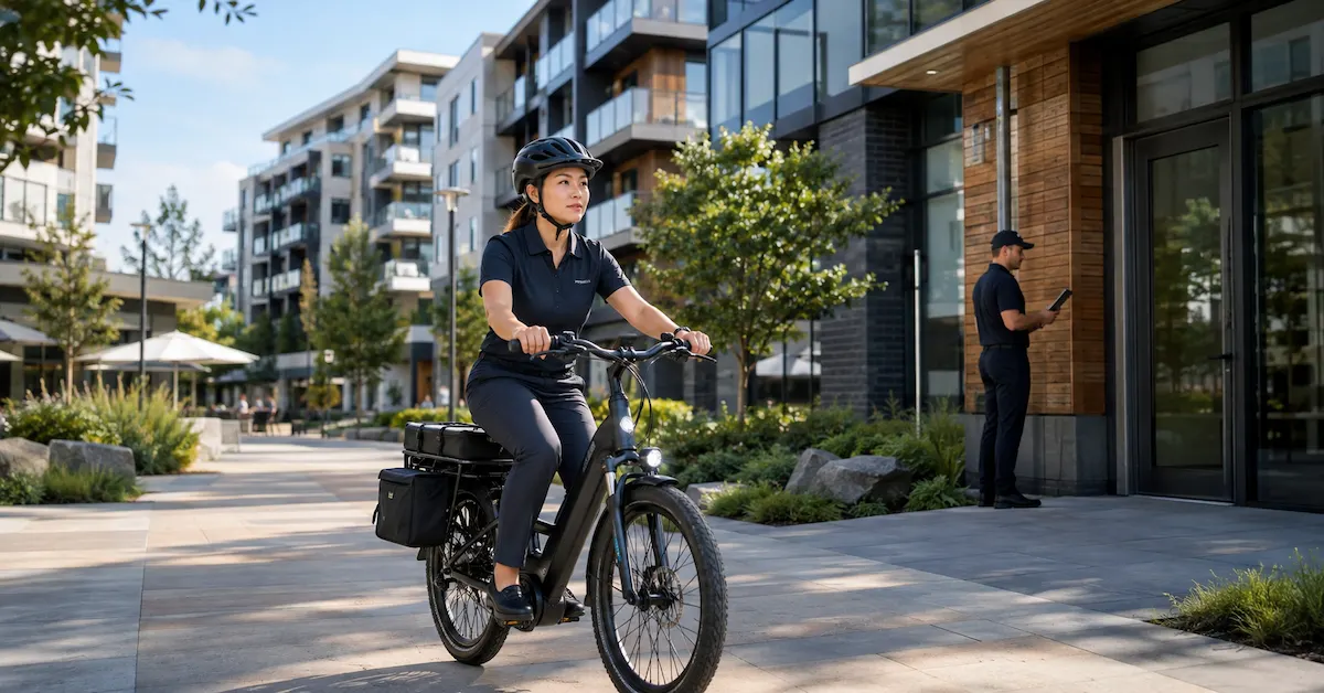 Property management e-bike fleet