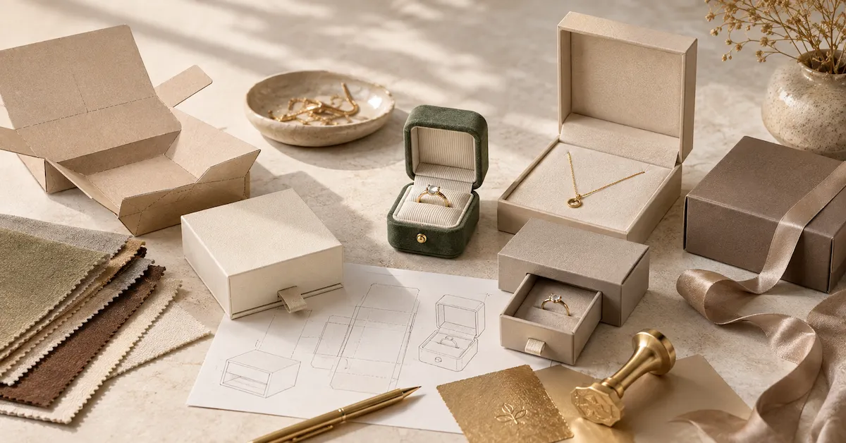 Custom jewelry packaging design process