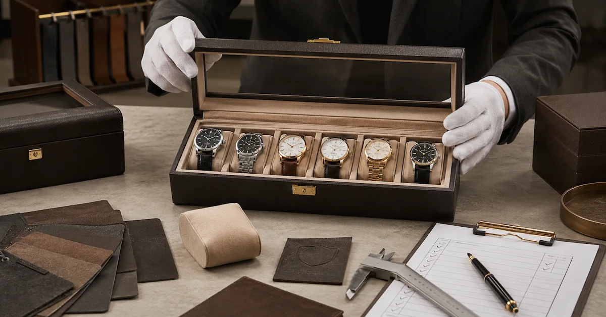 Watch storage box quality inspection