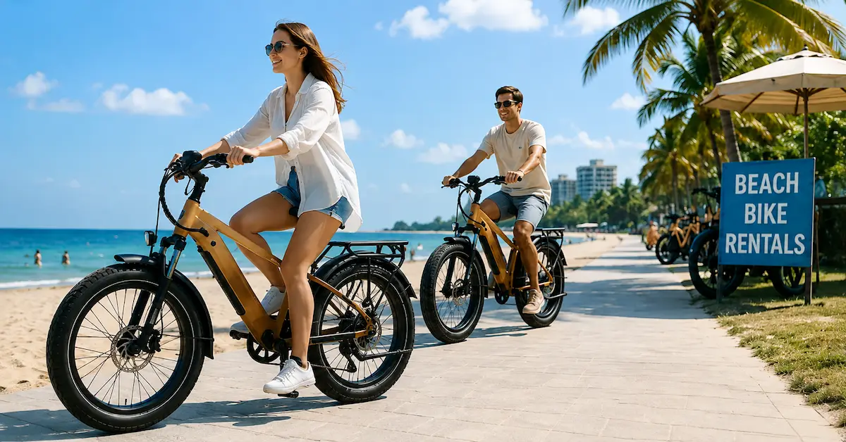 JOBO beach rental e-bike fleet