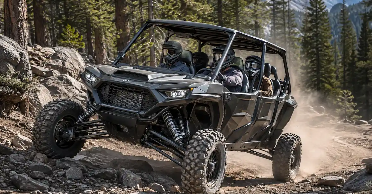 Four-seat UTV suspension