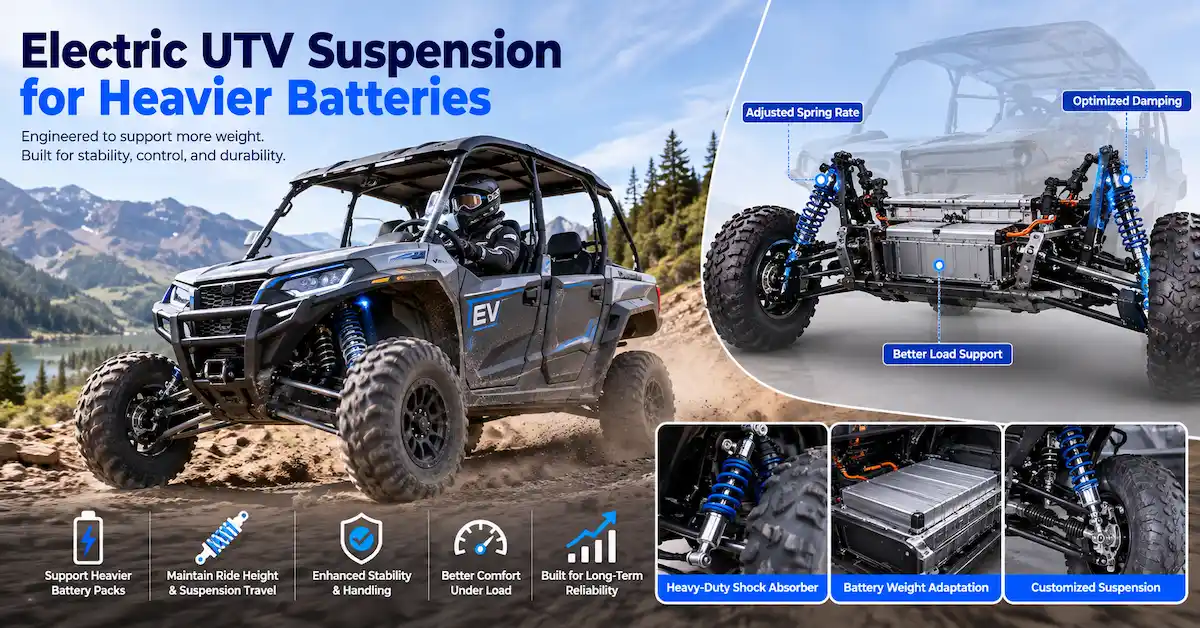 What Suspension Changes Are Needed for an Electric UTV With Heavier Batteries?