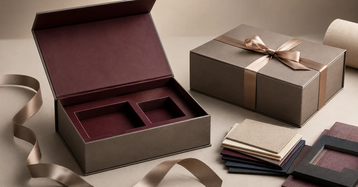 Custom gift packaging box factory display