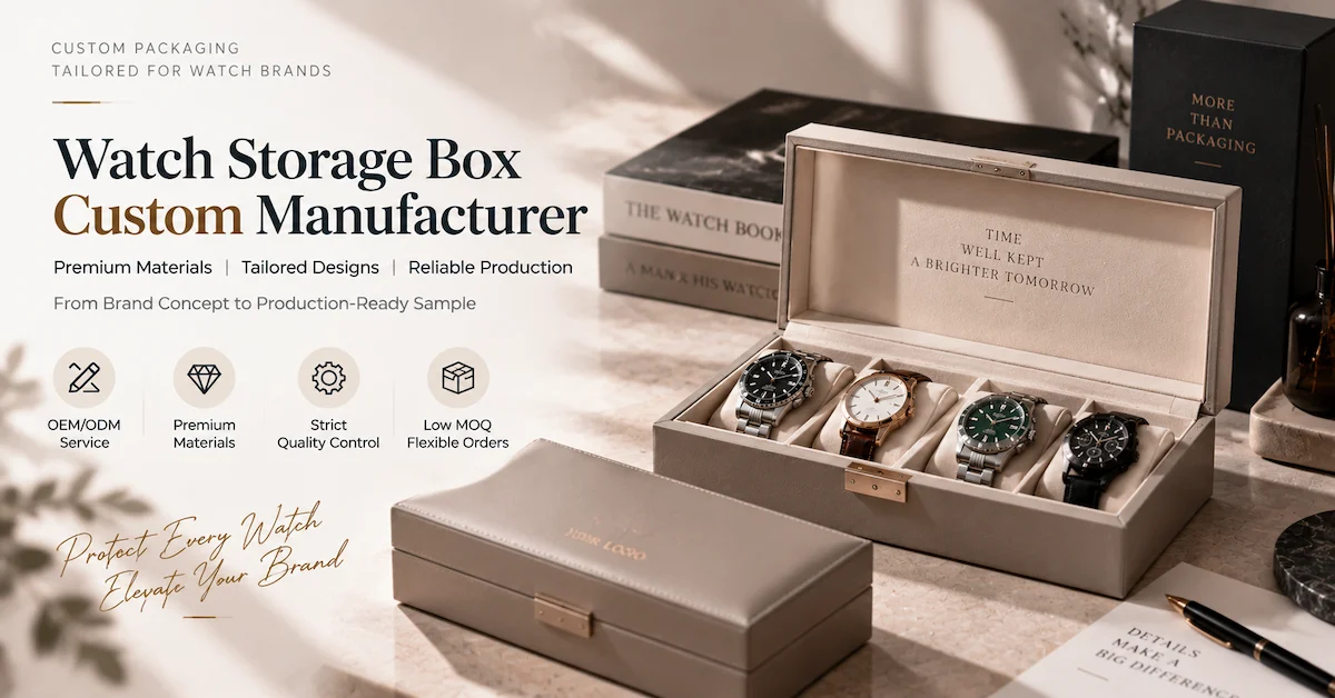 Custom watch storage box manufacturer solution