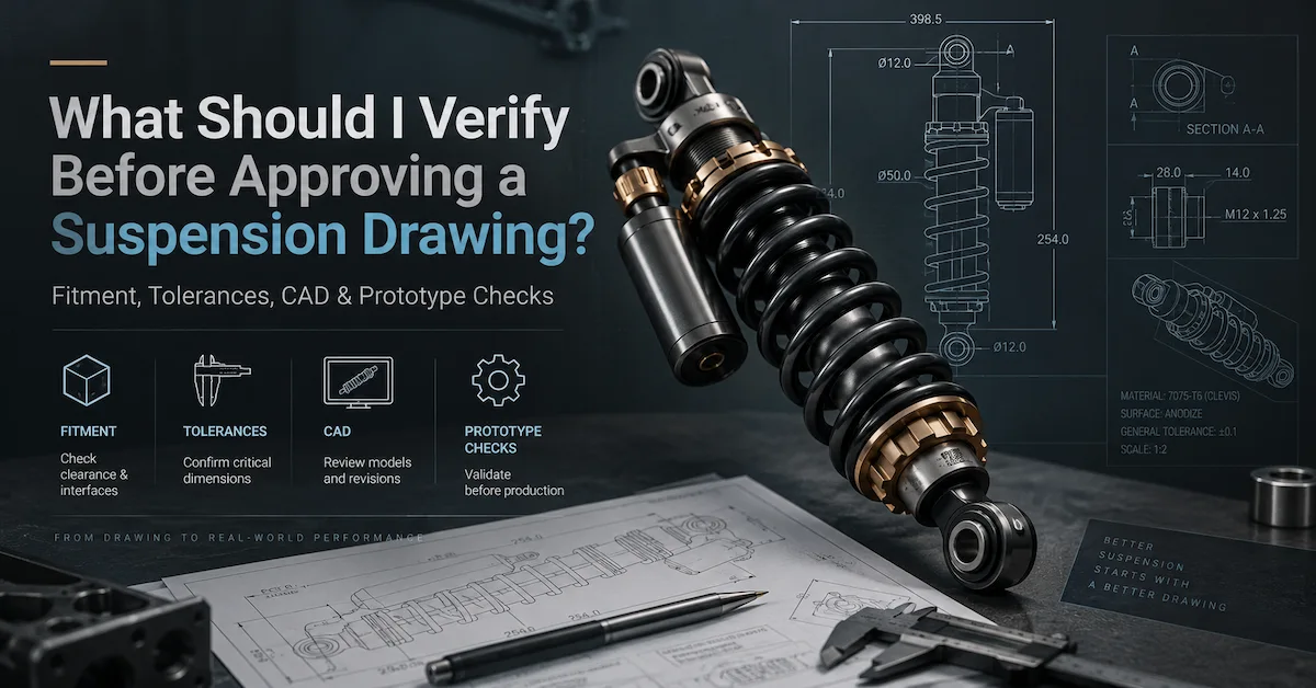 Suspension drawing approval checklist guide
