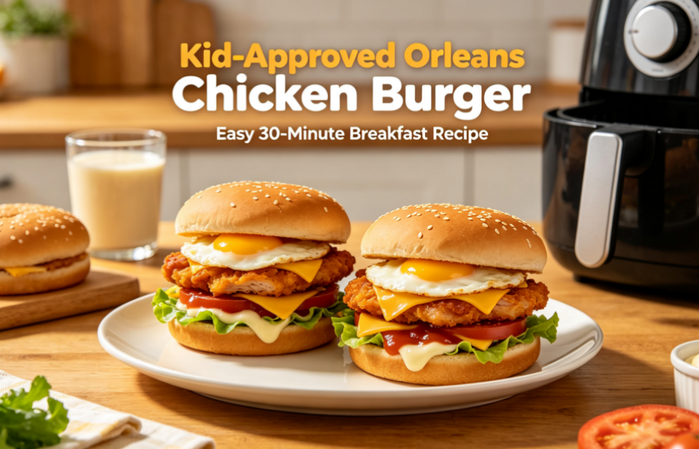 Orleans Chicken Burger | Easy 30-Minute Breakfast Recipe