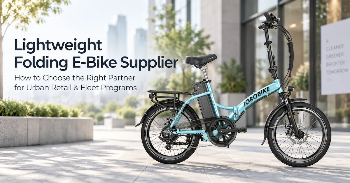 How to Choose a Lightweight Folding E-Bike Supplier for Urban Retail and Fleet Programs How to Choose a Lightweight Folding E-Bike Supplier for Urban Retail and Fleet Programs