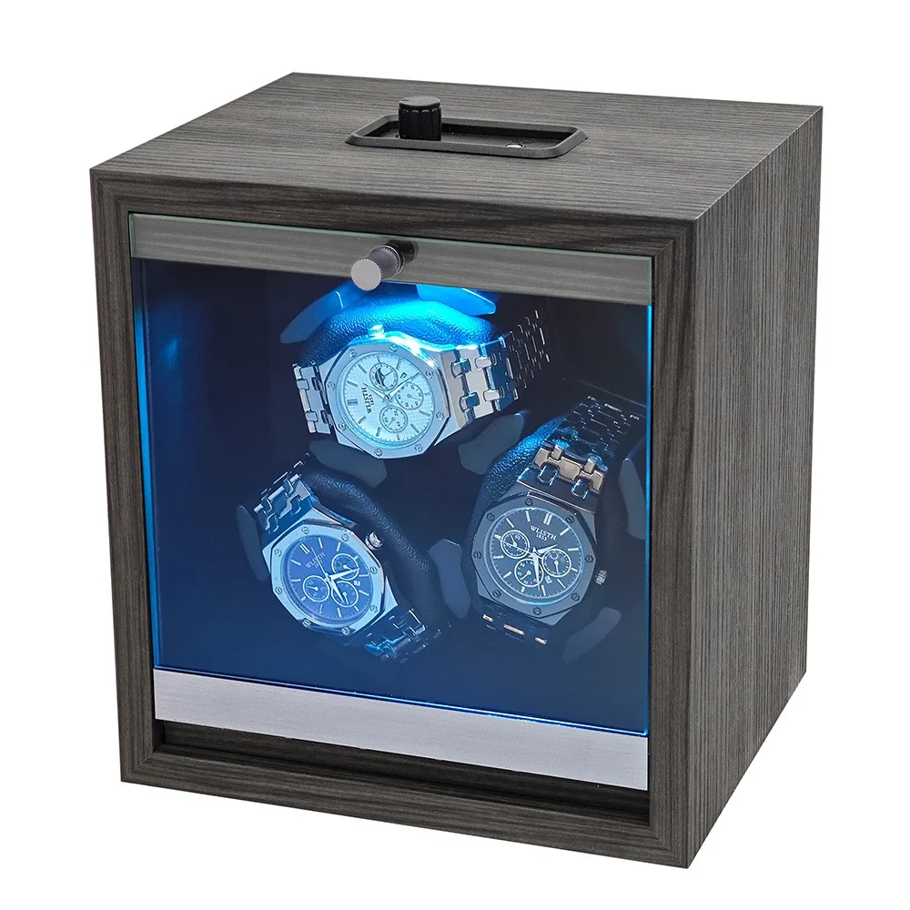 Watch winder manufacturer series image three - three-slot cabinet matching the series design