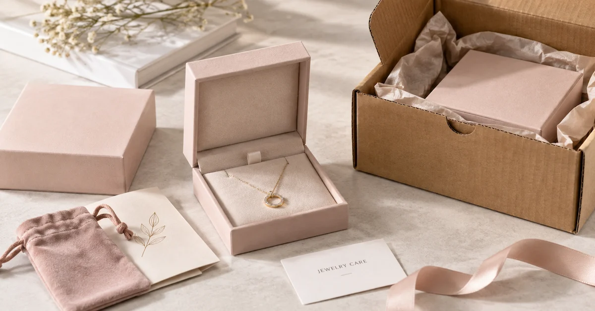 Jewelry gift box with protective mailer