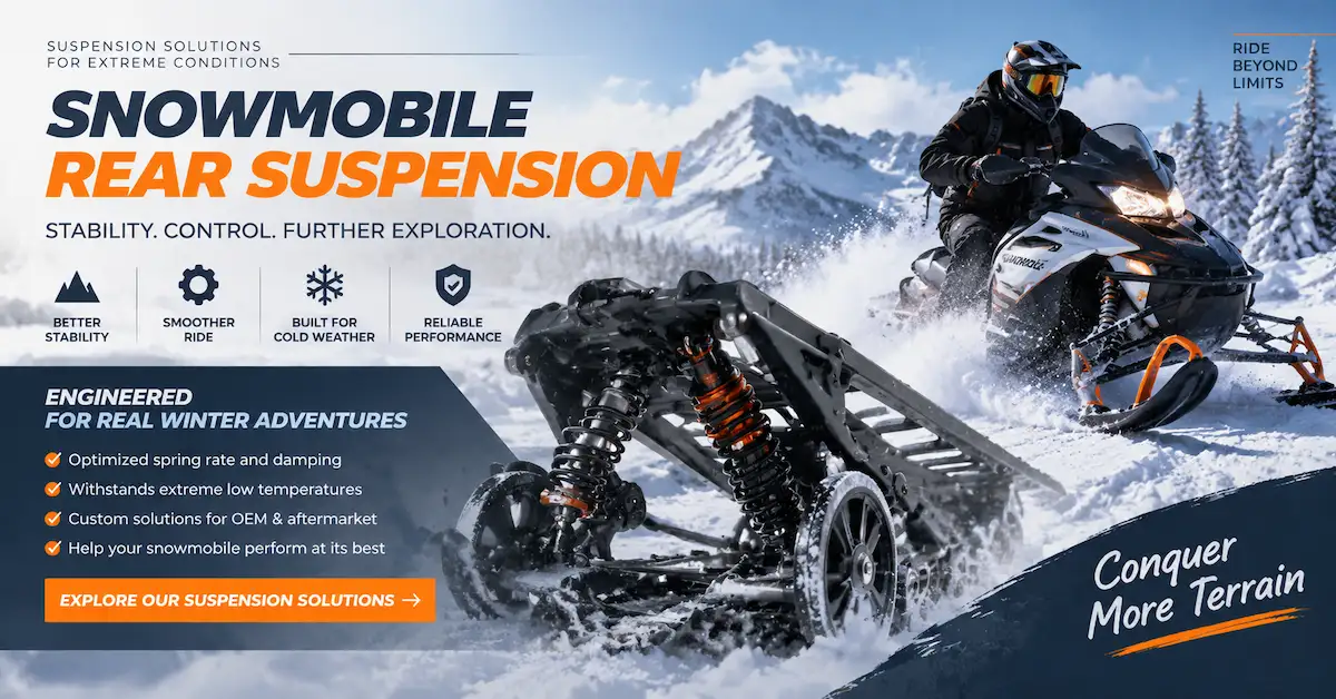 Snowmobile rear suspension system