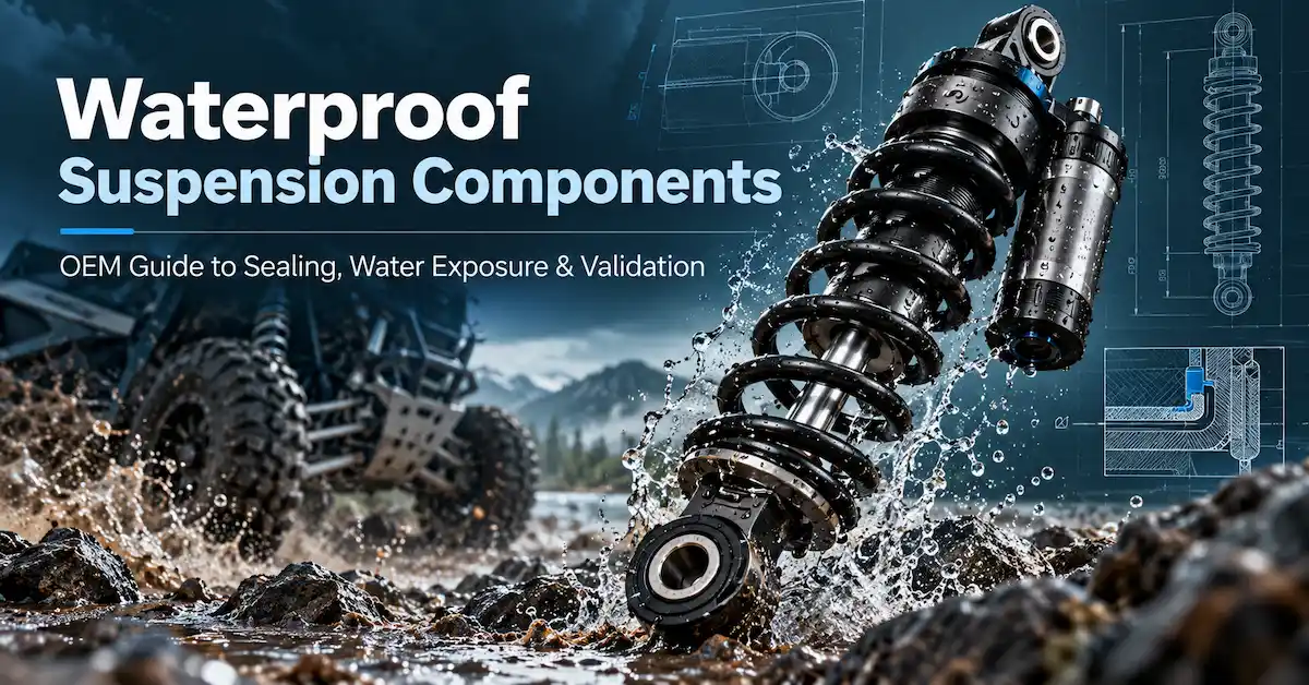 Waterproof suspension components guide