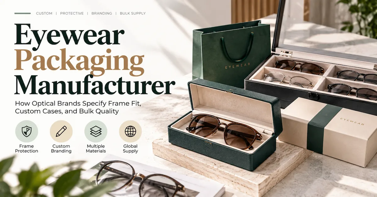 Eyewear packaging manufacturer for brands